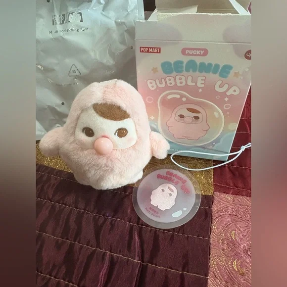 POP MART Pucky Beanie Bubble Up Plush Pendant - Pretty Bubble - Picture 3 of 9